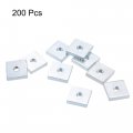 Uxcell Square Nuts M4x13mmx3mm Zinc-plated Metric Coarse Thread Assortment Kit 200 Pcs