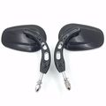 Xkh Group Motorcycle Black Big Side Mirrors With Hollow Out Stem For 1982 Later All Modelsexcept Vrscf2014 Flhtkseflhrse6 Flhr