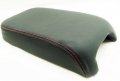 Fits 2011-2013 Dodge Charger Real Black Leather Console Lid Armrest Cover With Red Stitching Leather Part Only 