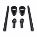 Httmt- Cnc Black Custom Riser Clip On Ons Adjustbale Height Handle Bar Compatible With R Nine T 2014-2019 P N Gzsp-nt-001