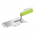 Uxcell Flat Masonry Hand Trowel 5 9 X3 Drywall Concrete Finishing Building Tool Carbon Steel Panel With Rubber Handle