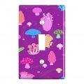 Psychadelic Magic Mushroom Fungi Fungus Pattern Plastic Wall Decor Toggle Light Switch Plate Cover 