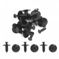 Uxcell 10 Pcs Retainer Clips Plastic Drive Rivets Flaps Bumper Fender Push For Bmw