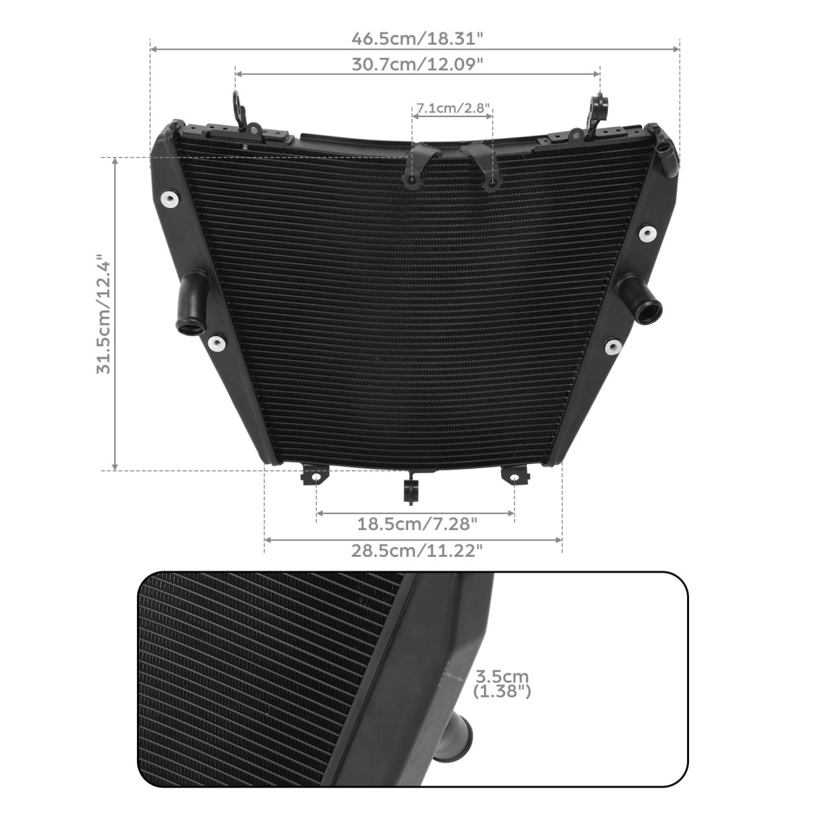 Tcmt Radiator Cooler Cooling Fit For Honda Cbr1000rr Cbr 1000rr 2020-2025 19010-mkr-d11