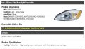 Marketplace Auto Parts Left Driver Side Headlight Assembly Compatible With 2000-2007 Ford Taurus Without Centennial Package