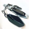 Httmt Mt400-012- Chrome Motorcycle Mirrors With Fire Flame Bar Compatible Cbr600 600rr 900rr 929rr 954rr 1000rr Rc51 Kawasaki