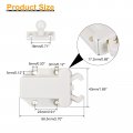 Uxcell 4 Set Push To Open Door Catch Abs Automatic Spring Loaded Push-in Touch Catches For Cabinet Cupboard White