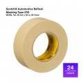 Scotch Brand 3m Automotive Refinish Masking Tape 233 06340 48 Mm X 55 M Case Of 24 Rolls High Adhesion Performance
