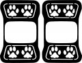 Jeeptails Dog Paw Tail Light Covers For Jeep Gladiator Black 1 Pair 