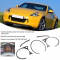 Qiilu Console Panel Dashboard Cover 5pcs Carbon Fiber Center Interior Trim Decor Fit For Nissan 370z Z34 2009a 2020