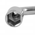 Uxcell 13mm 1 2-inch Socket Metal L Shaped Double Ended Hex Spanner Wrench Silver Tone
