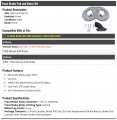 Front Ceramic Brake Pads And Rotor Kit 6-lug Compatible With 1999-2004 Nissan Pathfinder From 11 1998 Vehicle Production