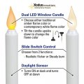 Xodus Innovations Fpc1320p Battery Operated 9 Inch Window Candle With Tilt To Change Flame Color And Dusk Dawn Light Sensor
