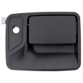 Exterior Door Handle Front Passenger Side Ford E-350 Super Duty 1999 To 2016 Textured Black Metal With Keyhole Replacement For 