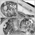 Ni2502190 Factory Style Headlight Lamp Compatible With Nissan Altima Sedan 2010-2012 Driver Left Side Chrome Housing Amber