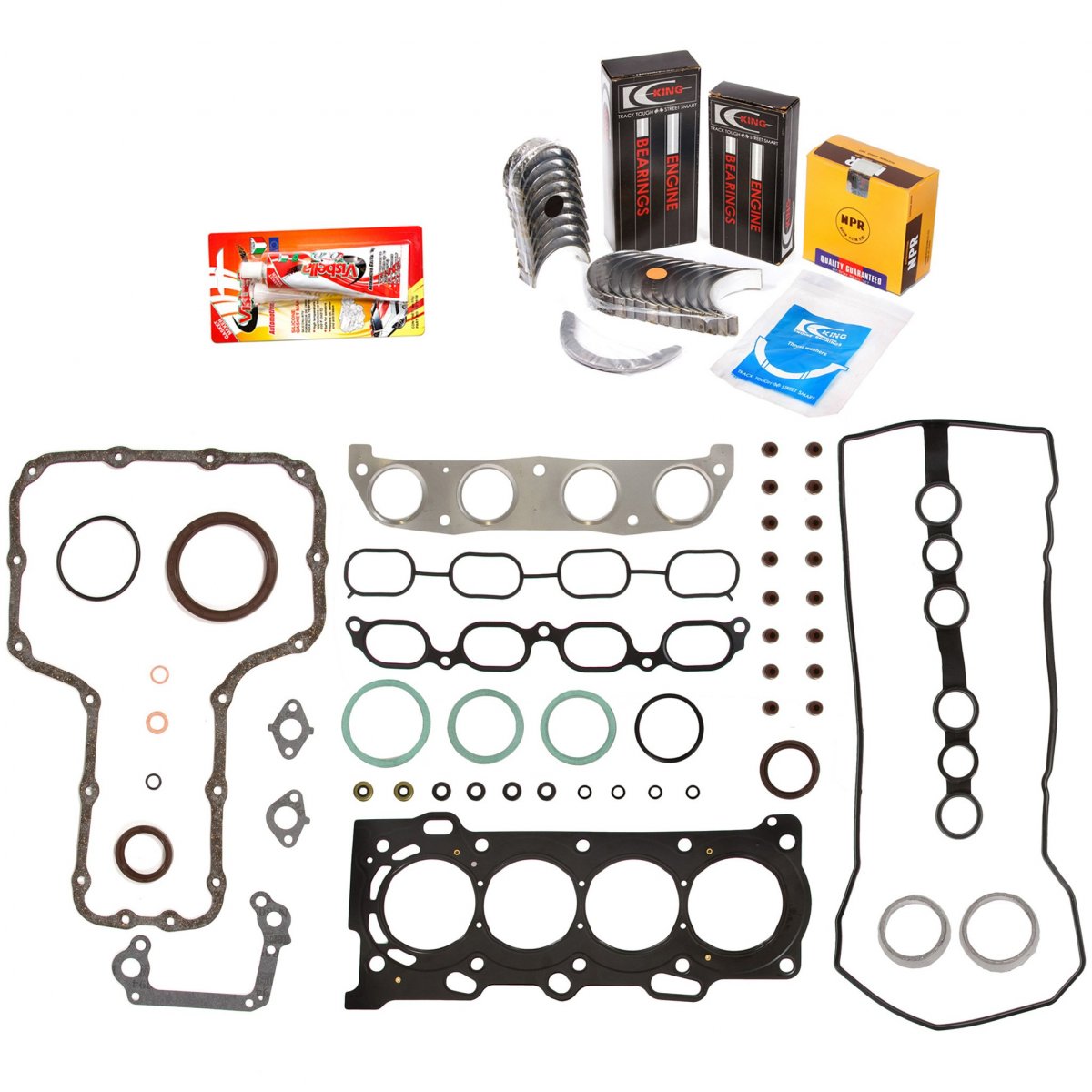 Engine Rering Kit Fsbrr2024 For 998 Toyota Celica Corolla 2 4 1zzfe Full Gasket Set 0 25mm Or 0 010 In Oversize Main Rod