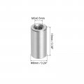 Uxcell 10pcs M3 Round Connector Nuts 304 Stainless Steel Coupling 10mm 0 39 Length Sleeve Rod Bar Stud Nut For Bracket