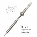 Kdafa Replacement Solder Tip Replacement Black Chrome Soldering Iron Tips For Digital Lcd Ts-ku