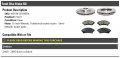 Front Brake Rotor And Semi-metallic Pad Kit Compatible With 2000-2005 Buick Lesabre 15 Inch Wheels