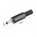 Uxcell 20pcs Dc Male Connector 3 5mm X 1 35mm Power Cable Jack Adapter Black
