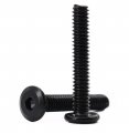 1 4-20 X 1-1 4 In Black Stainless Steel Allen Bolts Flat Head Socket Cap Screws For Furniture Assembly 10 Pieces 