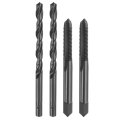 Tap And Drill Bit Set 2pcs 1 4-28 Unf Straight Flute Thread Screw Taps 5 5mm Twist Bits Black Oxide Hss-6542 Tapping Threading 