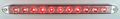 2 New 16 Clear Red Led Slim Low Profile Surface Mount Stop Turn Tail Lights Trailer Truck Elk-116211crl2 