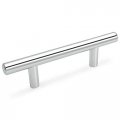 Cosmas 25 Pack 305-030ch Polished Chrome Cabinet Hardware Euro Style Bar Handle Pull 3 Hole Centers 5-3 8 Overall Length 