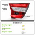 Acanii For 2018 2019 2020 2021 2022 Honda Accord Touring Inner Tail Light Brake Lamp Replacement Right Passenger Side
