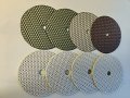 7 Inch Diamond Resin Dry Matte And Wet Polishing Pad 16 Pieces For Granite Marble Concrete Quartz Engineer Stone Ceramic Polish 