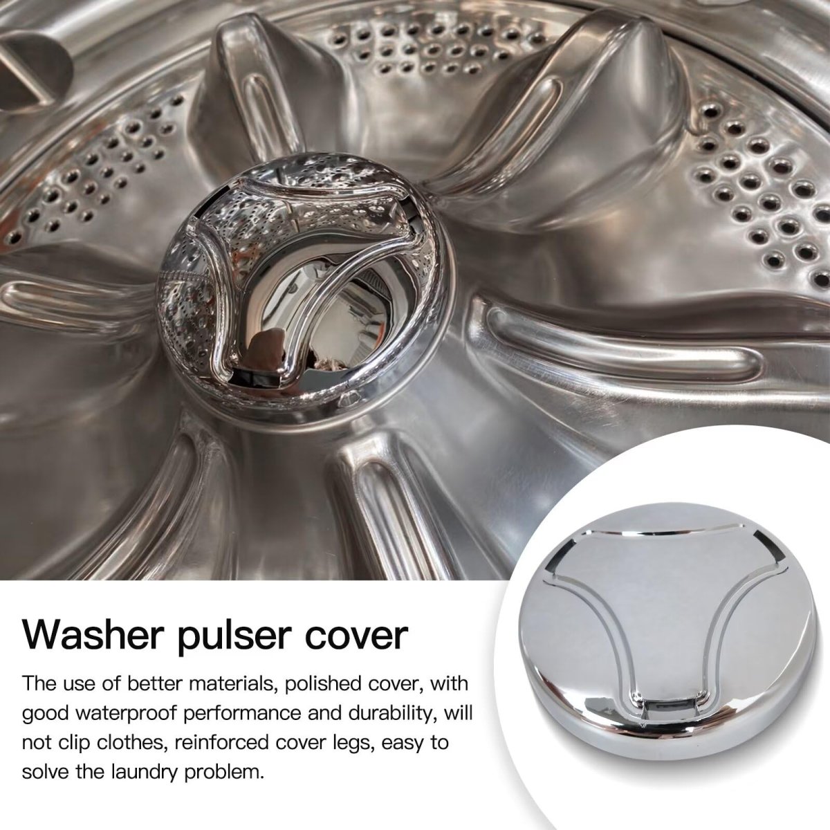 Version Silver Upgraded 5006ea3009b Washer Pulsator Cap For Kenmore 79651992610 79651993610 79631622310 Etc