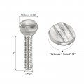 Uxcell 1 4-20 X Thumb Screws 10pcs 304 Stainless Steel Fully Thread Galvanized Finger Tight Racket Screw