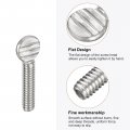 Uxcell 1 4-20 X Thumb Screws 10pcs 304 Stainless Steel Fully Thread Galvanized Finger Tight Racket Screw
