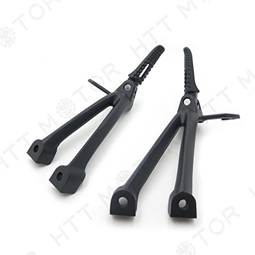 Rear Passenger Foot Pegs Bracket For Suzuki Gsxr 600 750 2006 2007 Black Aluminum Footrest Assembly Kit