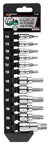 Performance Tool W38802 Star Bit Socket Set 12-piece