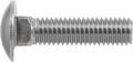 Stainless Steel Carriage Bolt 1 2 In X 6 Grade Coarse Thread 10 Pack 