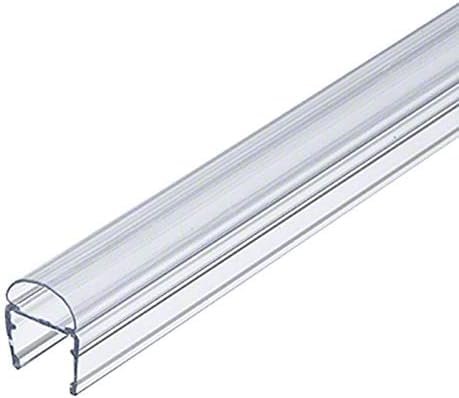Gordon Glassa Universal Clear Polycarbonate U-channel With Soft Vinyl Bulb Seal For 5 16 3 8 And 1 2 Shower Glass 73 Long