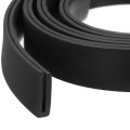 U Channel Edge Trim 19 7ft Length Rubber Guard Seal Strip Protector Flat Type Fit For 2mm 15 64 W X 25 32 H Black 