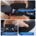 Cdefg Car Armrest Support Elbow Rest Pad Extender Console Storage Organizer Adjustable Height Comfort Wrist Pads Universal Fit