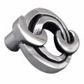 Vicenza Designs K1011 Ariosto Chain Link Knob Large Antique Silver 