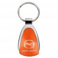 Mazda Zoom Orange Teardrop Keychain