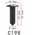 Autobahn88 Compatible With Bumper Fascia Clip For Gm Chrysler Oem 10185925 Pack Of 20