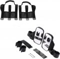 Utv Offroad Side View Mirror Set Grab Handle Large Superwide 1 75 