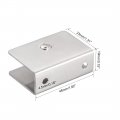 Uxcell Glass Shelf Brackets Stainless Steel Clamp Clip Holder Rectangle For 10-14mm Thickness 10pcs