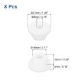 8pcs Rubber Grommets 11 16 18mm Drill Hole 3 8 9mm Id Top Hat Grommet White Silicone Plug Gasket For Wiring Automotive
