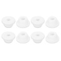 8pcs Rubber Grommets 11 16 18mm Drill Hole 3 8 9mm Id Top Hat Grommet White Silicone Plug Gasket For Wiring Automotive