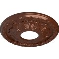 Ekena Millwork Cmlfcps Leaf Ceiling Medallion 11 3 8 Od X 5 Id 1 1 P Hand-painted Copper Penny 