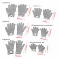Cut Resistant Working Gloves Level 5 Protection Food Grade Medium Size 10 Pair Pack For Kitchen And Outdoor Use Abrasion Gray