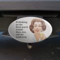 If Drinking On The Front Porch Counts Then Yes Call Me Outdoorsy Funny Humor Oval Tow Trailer Hitch Cover Plug Insert