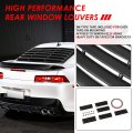 Rear Window Vent Louver Style Windshield Sun Shade Cover Compatible With Chevy Camaro Coupe 10-15
